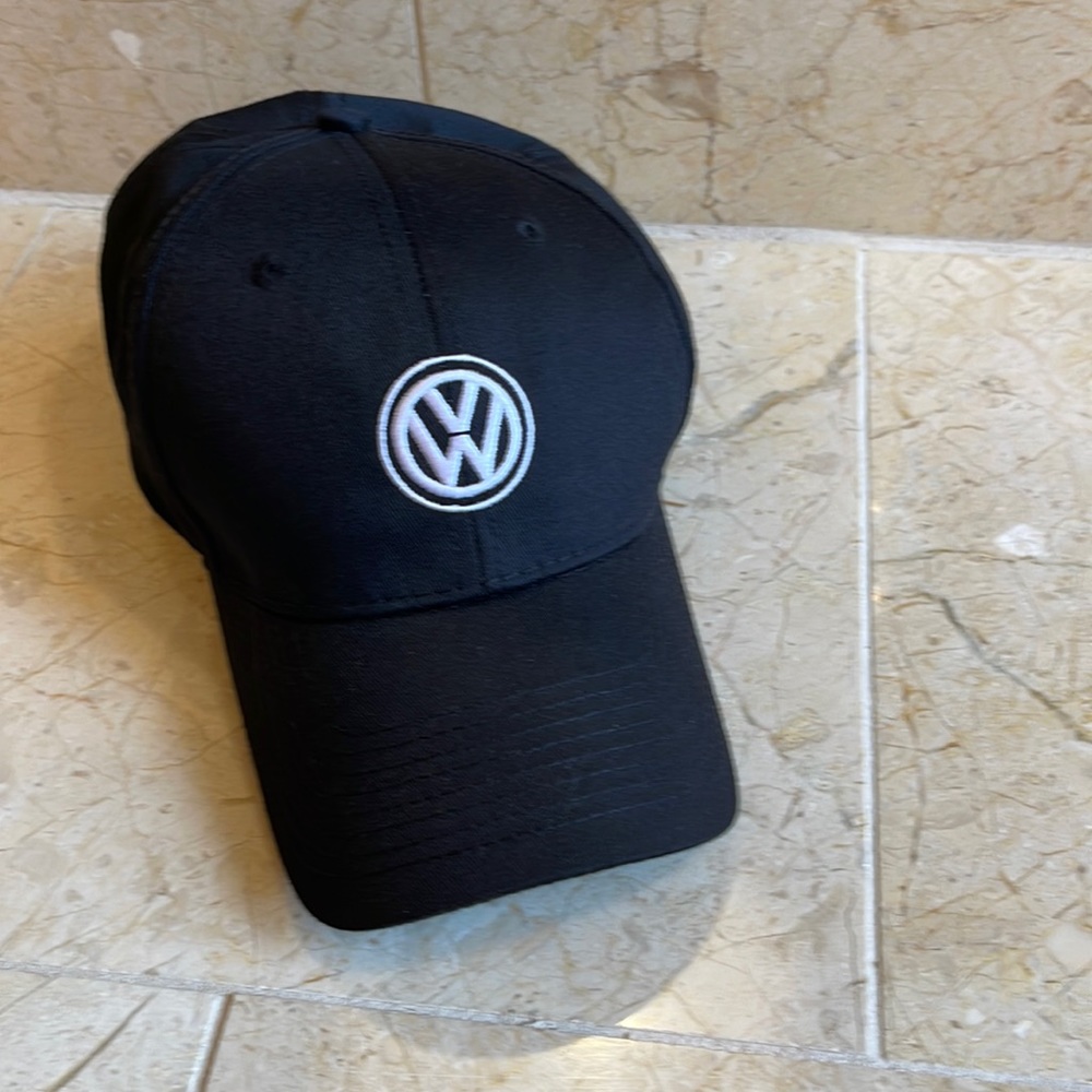 NWOT genuine Volks Wagen black logo driving hat.